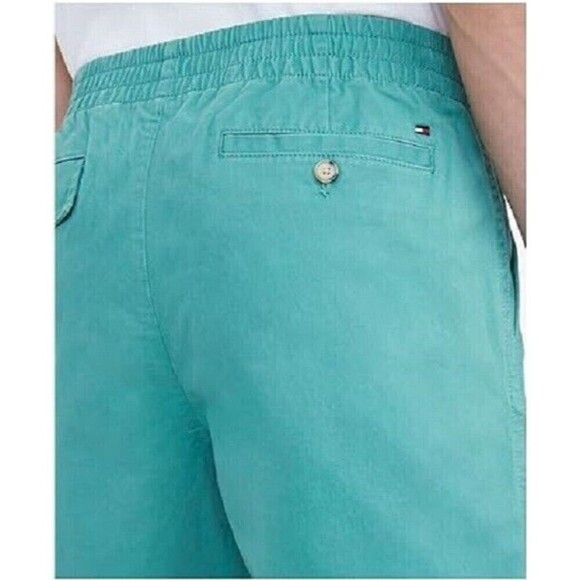 Tommy Hilfiger Mens Theo 7in Shorts Chino Stretch Cotton Glade Green Size XL - Picture 3 of 6
